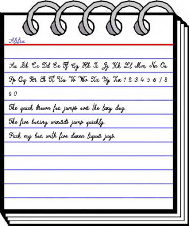 Alifia Regular animated font preview Alifia Regular animated font preview