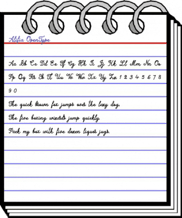 Alifia Regular animated font preview Alifia Regular animated font preview