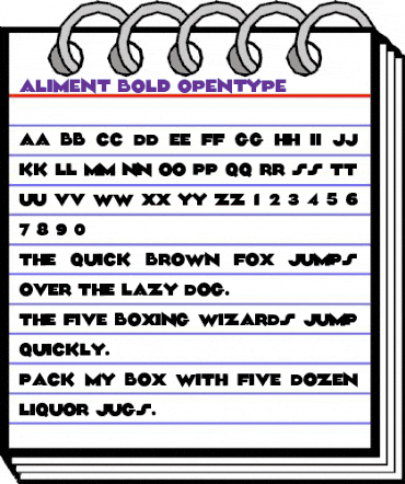 Aliment Bold animated font preview Aliment Bold animated font preview