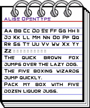 alise Regular animated font preview alise Regular animated font preview