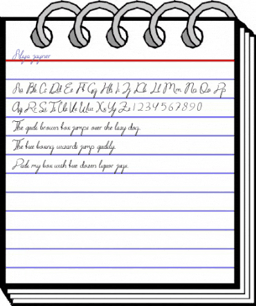 Aliya jayner Regular animated font preview