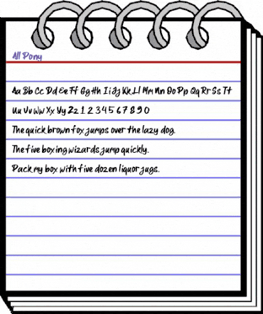 All Pony Regular animated font preview