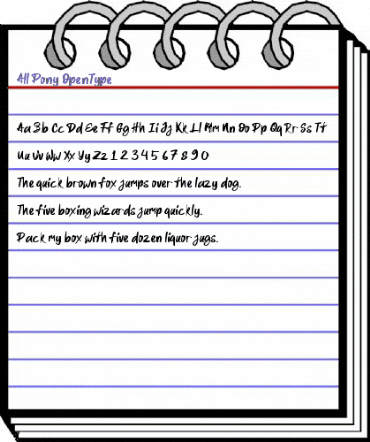 All Pony Regular animated font preview All Pony Regular animated font preview