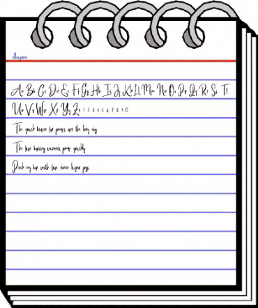 alleiyana Regular animated font preview