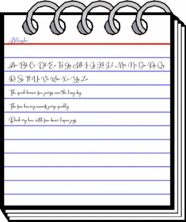 Alleysha Regular animated font preview