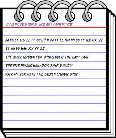 Alliens Personal Use Only Regular animated font preview Alliens Personal Use Only Regular animated font preview
