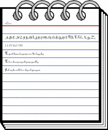 allisa Regular animated font preview allisa Regular animated font preview