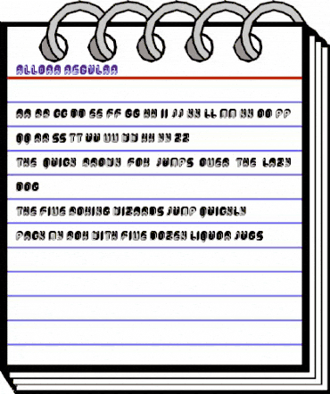 Allora Regular animated font preview Allora Regular animated font preview