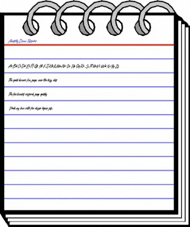 Almighty Demo Regular animated font preview