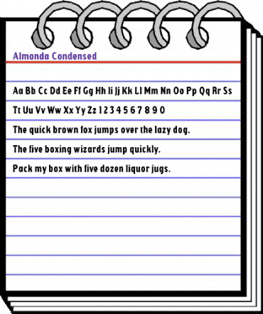 Almonda Condensed Regular animated font preview Almonda Condensed Regular animated font preview