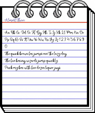 Almost There Regular animated font preview Almost There Regular animated font preview