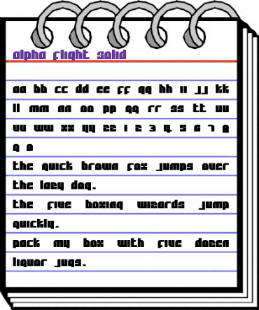 Alpha Flight Solid Regular animated font preview Alpha Flight Solid Regular animated font preview