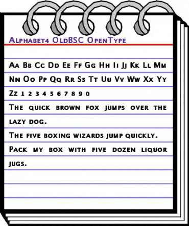 Alphabet4 OldBSC animated font preview