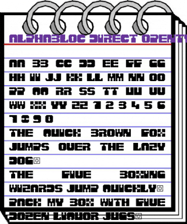 AlphaBloc Direct animated font preview AlphaBloc Direct animated font preview