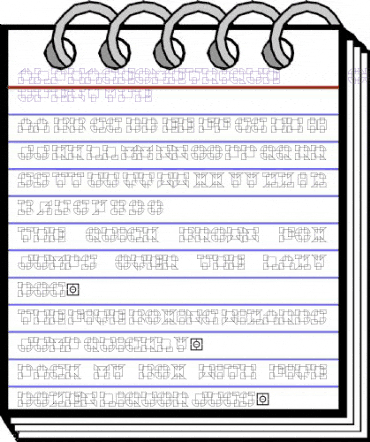 AlphaGeometrique Outline animated font preview AlphaGeometrique Outline animated font preview