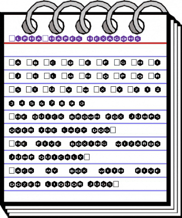 AlphaShapes hexagons Normal animated font preview AlphaShapes hexagons Normal animated font preview