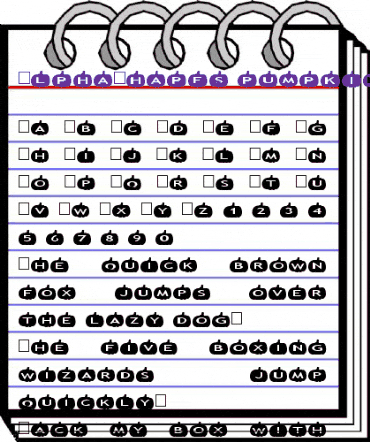 AlphaShapes pumpkins Normal animated font preview AlphaShapes pumpkins Normal animated font preview