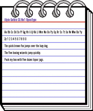 Alpin Gothic CG No1 Regular animated font preview Alpin Gothic CG No1 Regular animated font preview