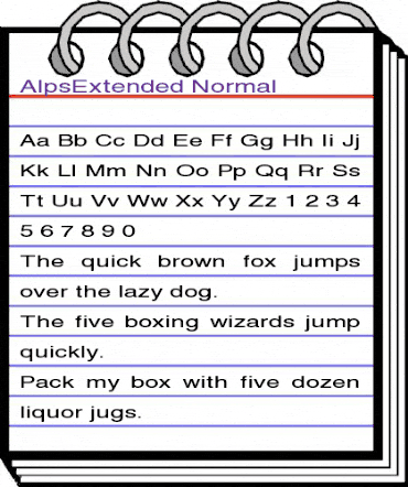 AlpsExtended Normal animated font preview AlpsExtended Normal animated font preview
