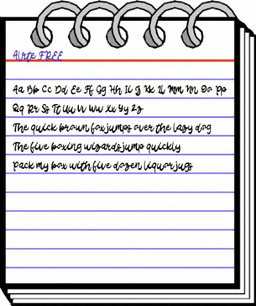 Alrte FREE Regular animated font preview Alrte FREE Regular animated font preview