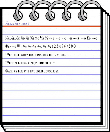 AltarFractions Regular animated font preview AltarFractions Regular animated font preview