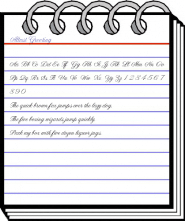 AltastGreeting Regular animated font preview AltastGreeting Regular animated font preview