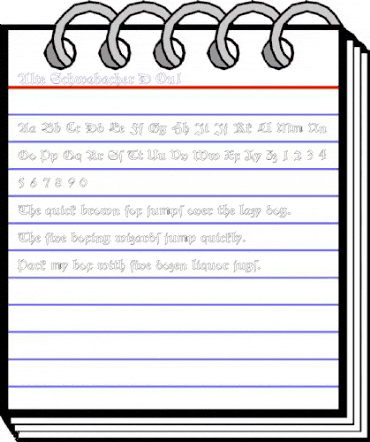 Alte Schwabacher D Ou1 Regular animated font preview Alte Schwabacher D Ou1 Regular animated font preview