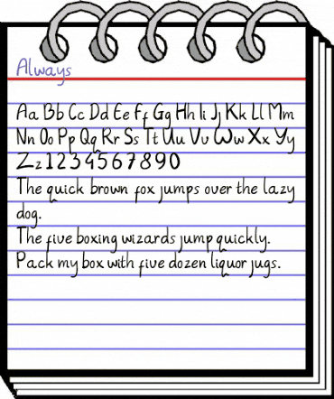 Always Regular animated font preview Always Regular animated font preview