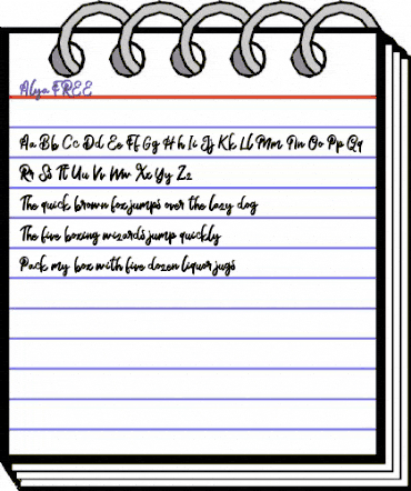 Alya FREE Regular animated font preview Alya FREE Regular animated font preview