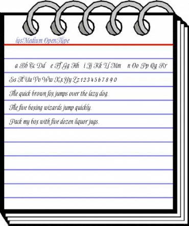 AlysMedium Regular animated font preview AlysMedium Regular animated font preview