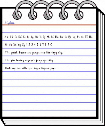 Alzelvin Regular animated font preview Alzelvin Regular animated font preview