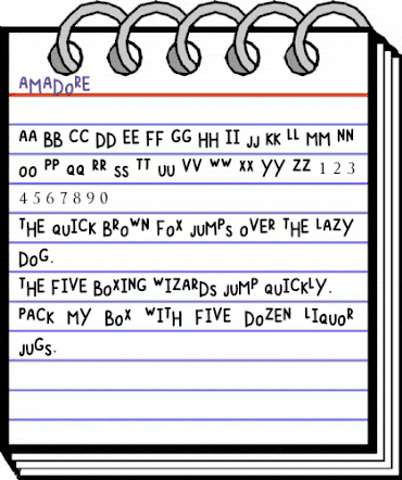 AMADORE Regular animated font preview AMADORE Regular animated font preview