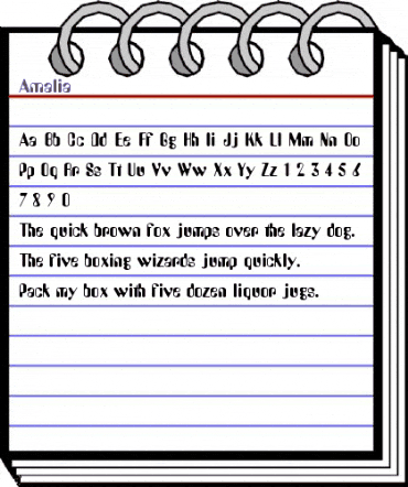 Amalia Regular animated font preview Amalia Regular animated font preview