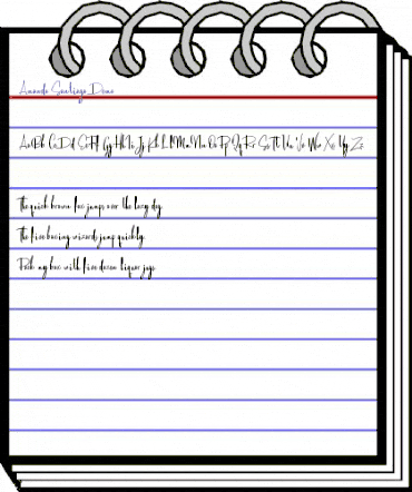 Amanda Santiago Demo Regular animated font preview Amanda Santiago Demo Regular animated font preview