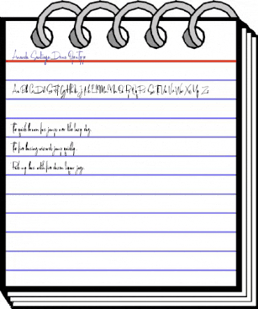 Amanda Santiago Demo Regular animated font preview Amanda Santiago Demo Regular animated font preview