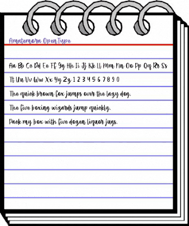 Amatemora Regular animated font preview Amatemora Regular animated font preview