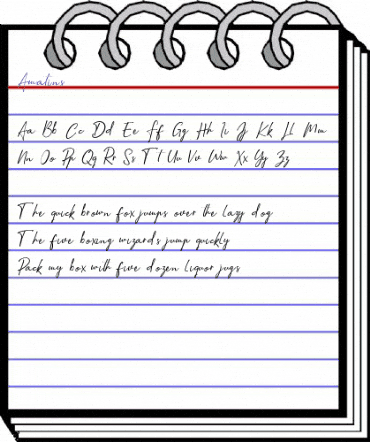 Amatins Regular animated font preview Amatins Regular animated font preview