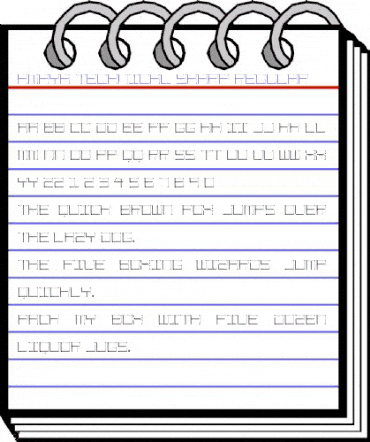 Amaya Technical Sharp Regular animated font preview Amaya Technical Sharp Regular animated font preview