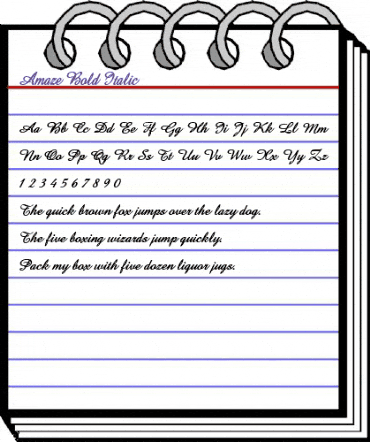 Amaze Bold Italic animated font preview Amaze Bold Italic animated font preview