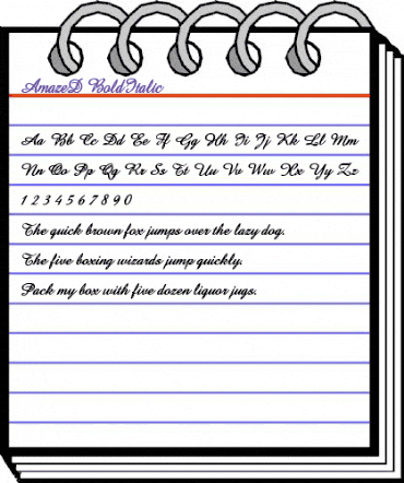 AmazeD BoldItalic animated font preview AmazeD BoldItalic animated font preview