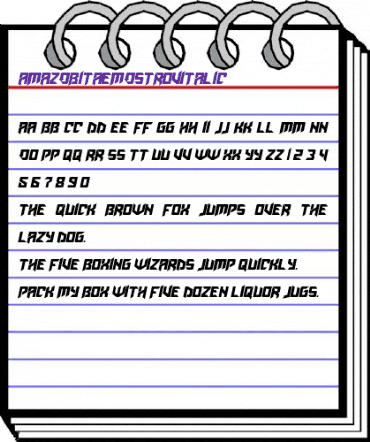 AmazObitaemOstrovItalic Regular animated font preview AmazObitaemOstrovItalic Regular animated font preview