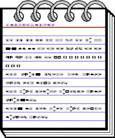 AmbexSymbols Regular animated font preview AmbexSymbols Regular animated font preview