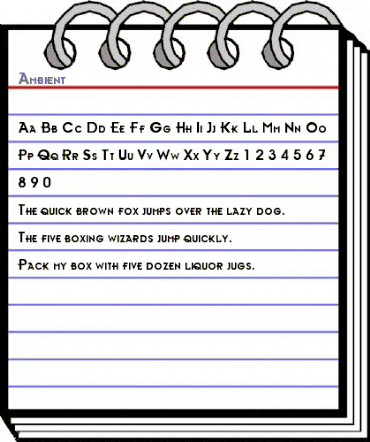 Ambient Medium animated font preview Ambient Medium animated font preview