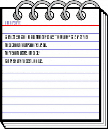 Ambu Regular animated font preview