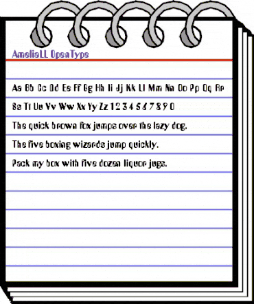 AmeliaLL Regular animated font preview AmeliaLL Regular animated font preview