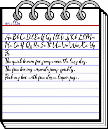 amellia Regular animated font preview amellia Regular animated font preview