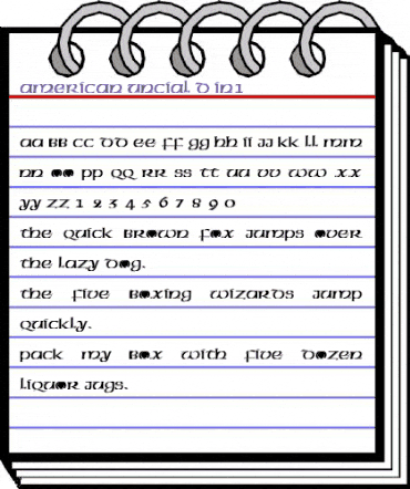 American Uncial D In1 Regular animated font preview American Uncial D In1 Regular animated font preview