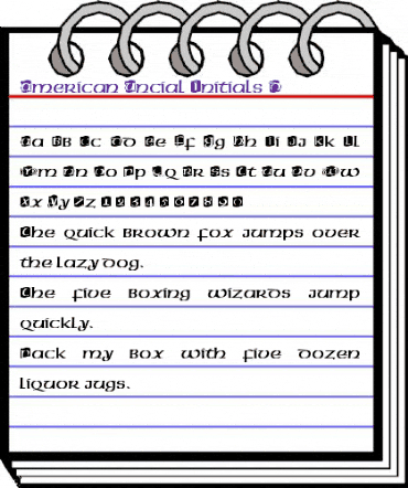 American Uncial Initials D Regular animated font preview American Uncial Initials D Regular animated font preview