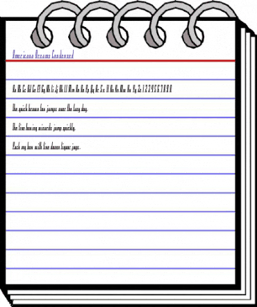 Americana Dreams Condensed Regular animated font preview Americana Dreams Condensed Regular animated font preview