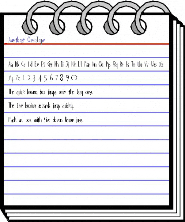 Amethyst Regular animated font preview Amethyst Regular animated font preview